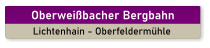 Oberweißbacher Bergbahn Lichtenhain - Oberfeldermühle