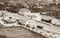 Bahnhof um 1868